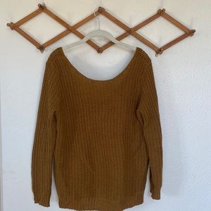 Scoop Back Sweater